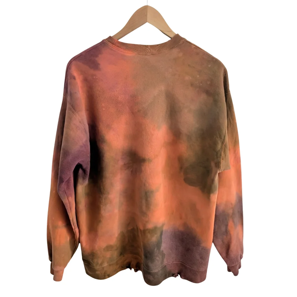 Hand-Dyed Distressed Crewneck (Men’s Size L) - Picture 4 of 4